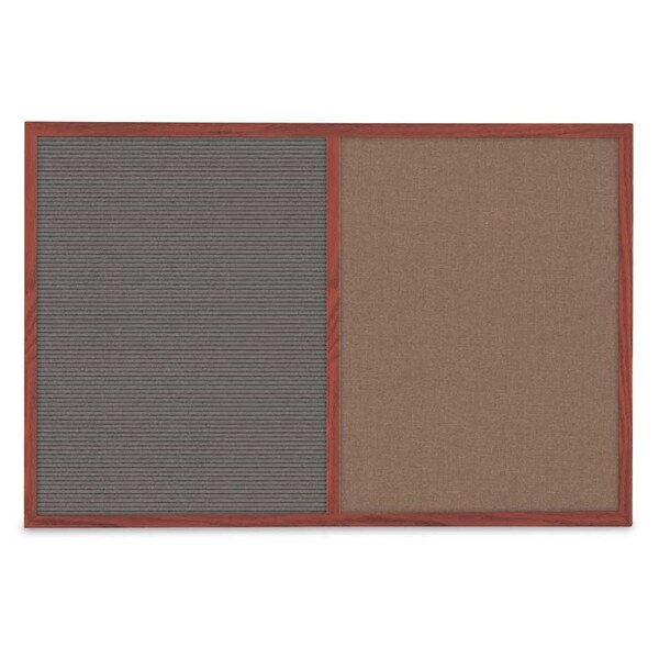 Slim Style Indoor Enclosed Corkboard, 36